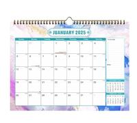 Calendrier d'affirmations quotidiennes, calendrier de bureau adapté 2024-2025, calendrier quotidien positif, calendrier de bureau simplifié, page de motivation par jour, décorations pour le travail