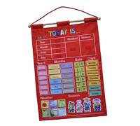 Calendrier D'Apprentissage Mural Suspendu Avec Station Météo, Saison Pour L'Éducation Précoce Des Enfants