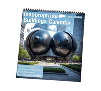 Calendrier d'architecture moderne Twenty Twenty Six - Grand format - Papier blanc - Convient pour les ateliers de planification et le bureau - Calendrier de bureau pour spécialistes