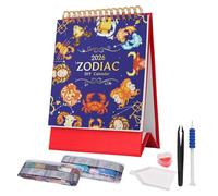 Calendrier D'art Gem 2026, Calendrier De Bureau De Peinture De Dot Gemm Avec 19 Cm, Ornement De Planificateur Mensuel, Décoration De Bureau, Planification Mensuelle S'est Moquée Des Femmes Débutantes