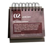 Calendrier D'aujourd'hui Dans L'histoire Militaire - 14 X 13 Cm, Calendrier Perpétuel De L'histoire De La Guerre | Cette Journée Dans Des Faits Et Des Réalisations Historiques Incroyables