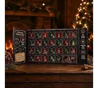 Calendrier d'aventure mystère de 24 jours jeu d'évasion cadeau puzzle | Avec des thèmes multi-histoires, des indices cachés, des défis quotidiens, un jeu de vacances amusant(A)