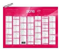 Calendrier de Banque Rouge 27 x 21 cm carton rigid