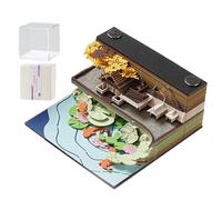 Calendrier de bloc-notes 3D 2026 - Calendrier de bureau avec feuilles amovibles et design charmant | Œuvre d'art de sculpture sur papier | Pour planifier, et gérer les horaires pour H