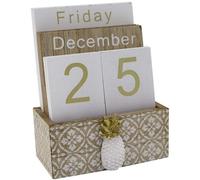 Calendrier De Blocs De Bureau À Bascule En Bois, Planche Perpétuelle/Affichage Du Calendrier De Table, Pour La Décoration De La Maison/Du Bureau
