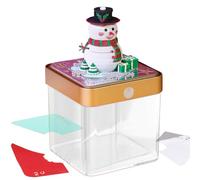 Calendrier de bonhomme de neige 3D 2026 - Bloc de papier sculpture d'art Les notes déchirées | Calendrier décoratif de Noël pour l'école du bureau Bibliothèque de cuisine de la chambre F