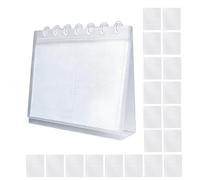 Calendrier de bureau, 20 pages de recharge remplaçables, support vertical pour photos de bureau avec base robuste, décoration de maison et de bureau pour salon, chambre, dortoir, table de chevet