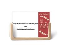 Calendrier de bureau 2022 avec citation de poésie « Life Like Summer Flower » - 12 mois