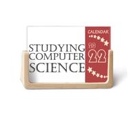 Calendrier de bureau 2022 avec phrase courte pour étudier l'informatique 12 mois