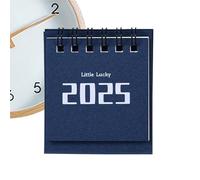 Calendrier de bureau 2024-2025 - Petit calendrier mensuel debout de bureau d'août 2024 à décembre 2025 | Calendrier de bureau inscriptible à bascule pour l'école à domicile, impression claire