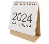 Calendrier de Bureau 2024 à Feuillets, Format Compact, Papier | Style Minimaliste, Lecture Claire, pour Suivi des Rendez-vous, Usage sur Table et Bureau, Étudiants
