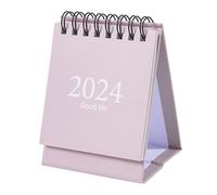 Calendrier de bureau 2024 - Planificateur mensuel debout avec autocollants, planificateur mensuel debout | Petit calendrier portable, calendrier de bureau compact pour la maison et le bureau