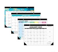 Calendrier de bureau 2025 18 mois de juillet 2025 à décembre 2026 pour une utilisation professionnelle et personnelle à la maison, à l'école ou au bureau avec de grandes dates visibles (multicolore)