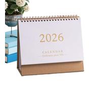 Calendrier de bureau 2025-2026 - Agenda papier mensuel de table 2026 pour organisation | Mobilier de maison pour organisation quotidienne Fêtes Anniversaires Enseignants Manager Étudiants