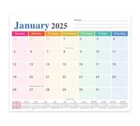 Calendrier de bureau 2025-2026, calendrier de bureau mensuel magnétique, calendrier de 18 mois de janvier 2025 à juin 2026, calendrier du réfrigérateur pour la maison ou le bureau