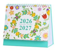 Calendrier de bureau 2025-2026 - calendrier floral (janvier 2025-juin 2026)