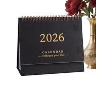 Calendrier de bureau 2025-2026 - Calendrier mensuel de bureau 2026 - Planificateur décoratif pour planifier la date, enregistrement quotidien, étudiants, enseignants, gestionnaires, salle d'étude