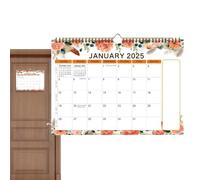 Calendrier de bureau 2025, calendrier 2025, calendrier 18 mois, calendrier esthétique pour suivre les rendez-vous, décoration murale artistique pour la maison