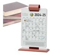 Calendrier de bureau 2025 - Calendrier sur pied créatif et minimaliste - Planificateur de bureau - Papier moderne pour notes quotidiennes | Bureau à domicile, salon, étude, table, bibliothèque
