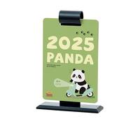 Calendrier de bureau 2025 - Panda - Joli animal debout - Mensuel