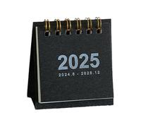 Calendrier de bureau 2025 rétro simple couleur mini planificateur de bureau support papier calendrier annuel agenda quotidien B3C1 mini calendrier debout mini bureau debout mini bureau debout flip