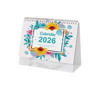 Calendrier de bureau 2026 - 12 mois de janvier à décembre - Reliure double spirale - Pour notes et gestion des tâches