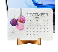 Calendrier de bureau 2026, 12 mois, planificateur mensuel continu, d'amour respectueuses de l'environnement, pour entreprises, école, dortoir, location d'hôtel