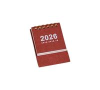 Calendrier de bureau 2026, 18 mois, référence de juillet 2025 à décembre 2026, calendrier mensuel à reliure double spirale pour notes, rendez-vous, vacances marquées