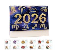 Calendrier de bureau 2026 à faire soi-même, de janvier 2026 à décembre 2026, calendrier d'art diamant, calendrier créatif en papier épais avec décorations de liste de choses à faire