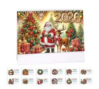 Calendrier de bureau 2026 à faire soi-même, de janvier 2026 à décembre 2026, calendrier d'art diamant, calendrier créatif en papier épais avec décorations de liste de choses à faire