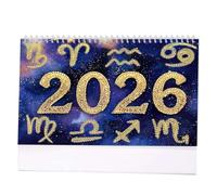 Calendrier de bureau 2026 à faire soi-même, peinture diamant, calendrier mensuel à rabat pour la planification de la maison et du bureau, petit calendrier de bureau avec décorations de liste de choses