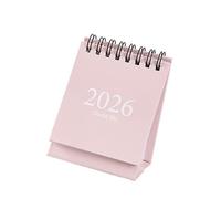 Calendrier de bureau 2026 à reliure double spirale - 19 mois de janvier 2026 à juillet 2027 - Pour planification quotidienne - Format de poche