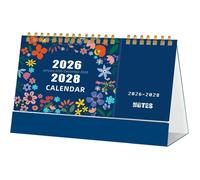 Calendrier de bureau 2026 - Agenda - 2026-2028 - Calendrier de bureau sur 3 ans - Format mémo hebdomadaire/journalier - Planning de