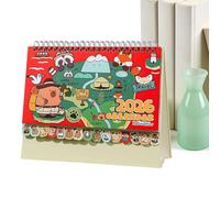 Calendrier de bureau 2026, agenda pour 2026 avec illustrations de Capibara | calendrier de table - pour adultes, garçons, filles, maison, appartement, bureau, école, chambre à coucher