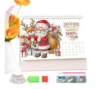 Calendrier de bureau 2026 art avec pierres précieuses, calendrier 12 mois pour et décoration, organiseur personnel météo, citations listes