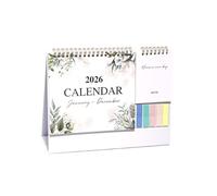 Calendrier de bureau 2026 avec bloc-notes et autocollant, B
