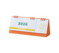 Calendrier de bureau 2026 avec bloc-notes, reliure, peigne de bureau, calendrier mensuel, planificateur quotidien, 23 x 7,3 x 10 cm, planificateur portable
