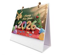 Calendrier de bureau 2026 avec peinture diamant à faire soi-même, calendrier mensuel à rabat de janvier à décembre avec liste de choses à faire, planification pour la maison et le bureau