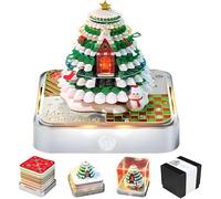 Calendrier de bureau 2026 avec sapin de Noël, calendrier de bureau créatif avec lumières LED, papier sculpté 3D, bloc-notes, Décoration de bureau, Cadeau