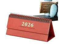 Calendrier de bureau 2026 | Calendrier 2026 détachable à bobine debout | Planificateur décoratif pour planification de des enseignants, adultes, école, studio, salle de classe, salle de gym