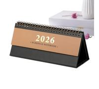 Calendrier de bureau 2026 | Calendrier de bureau 2026 à détachable | Planificateur inspirant pour décoration de table pour rendez-vous, études, étudiants, salle de classe, studio, dortoir