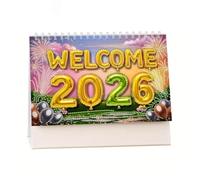 Calendrier de bureau 2026, calendrier de Noël debout, pour calendriers mensuels à rabat