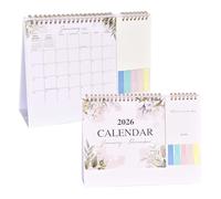 Calendrier de Bureau 2026 Calendriers(12 Mois) Calendrier Janvier 2026-Décembre 2026,Bureau Mensuel (25.6x19.5cm)