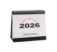 Calendrier de bureau 2026 de 12 mois, de janvier à décembre, reliure à double spirale pour notes, planifications, rendez-vous, organisation, décoration de vacances