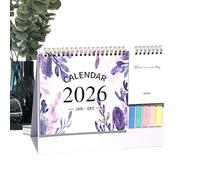 Calendrier de bureau 2026 de janvier à décembre 2026, planificateur mensuel de bureau de 12 mois, grands blocs lignés pour la planification de la maison, de l'école, des appartements
