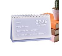 Calendrier de bureau 2026 de style coréen, organisateur portable simple, planificateur de table mensuel pour enseignants, étudiants, bureau, maison, famille, poste de travail, dortoir, réfrigérateur,