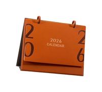 Calendrier de bureau 2026 en cuir de qualité supérieure - Planificateur de 12 mois de janvier à décembre - Organisateurs de bureau avec dates de vacances et notes - Calendrier de bureau élégant pour