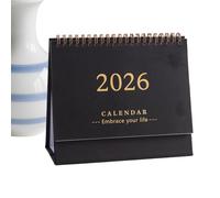 Calendrier de bureau 2026 mensuel en papier - Planificateur permanent pour planification quotidienne de la date, planification des étudiants, enseignants, gestionnaires, salon, chambre à coucher