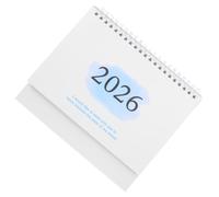 Calendrier de Bureau 2026, Mini à Rabat, Papier Blanc | Format Debout Pliable, Stabilité sur Table, Planification Longue Durée, pour Rendez-rappels