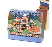 Calendrier De Bureau - 2026 Organisateur D'Emploi Du Temps Avec Capybara En Dessin Animé,12 Mois Calendrier de Bureau Debout,Pour Domicile Famille École Salle De Classe Cuisine D Étude Appartem